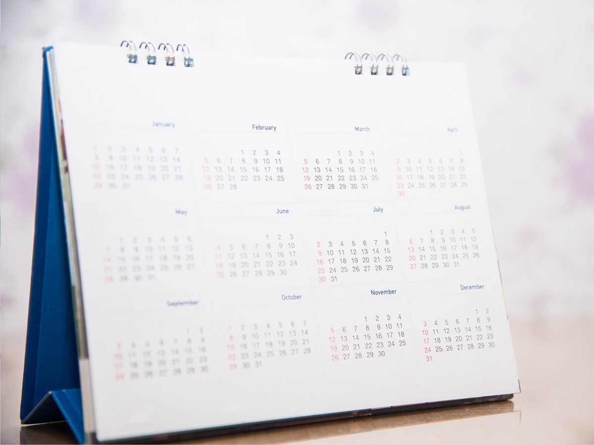 Tax Deadlines Calendar